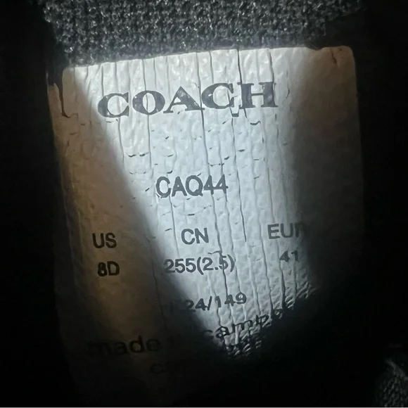 Coach High line signature low top charcoal/black sneaker - Picture 6 of 7